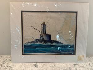 1995 St. George Reef Lighthouse California Betty Vestuto Painting 526/5000
